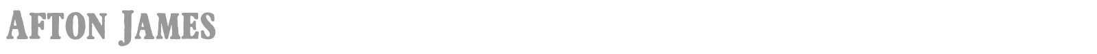 Afton James font preview